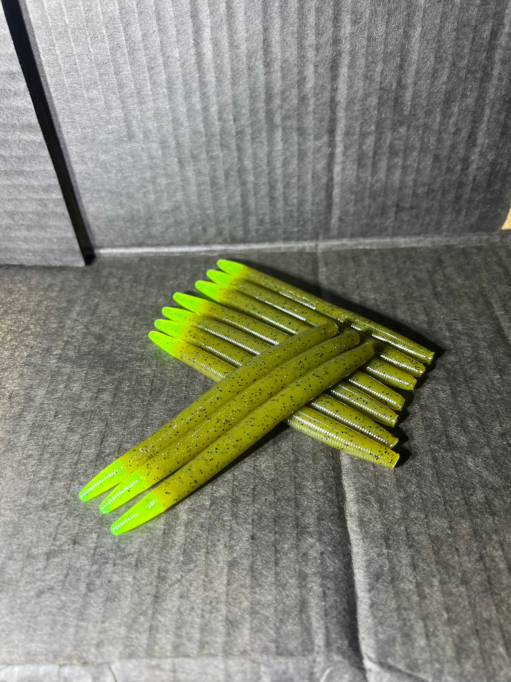 SENKO Green Pumpkin with chartreuse tail 5-inch Senko=Green-Chart