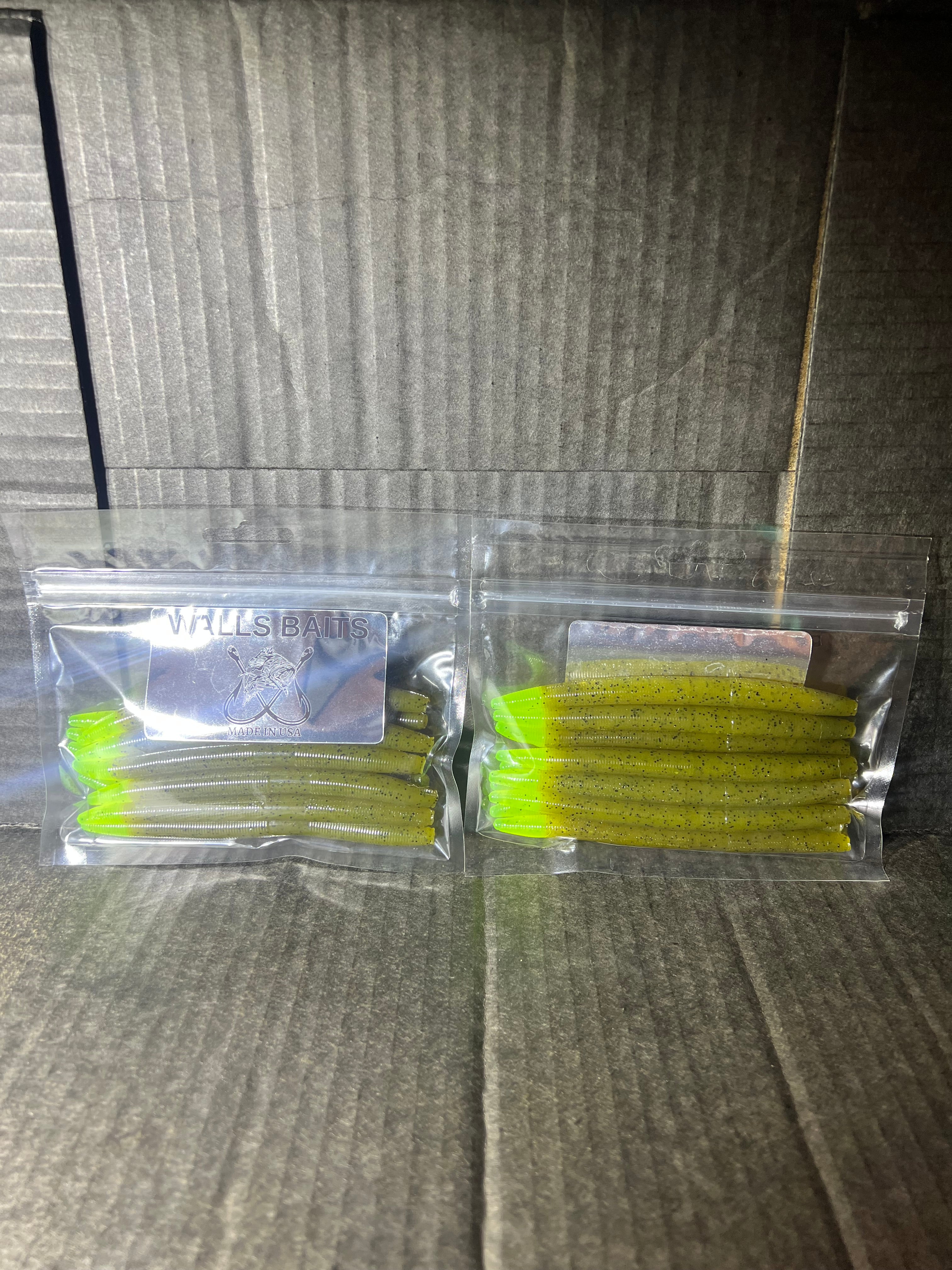 SENKO Green Pumpkin with chartreuse tail 5-inch Senko=Green-Chart