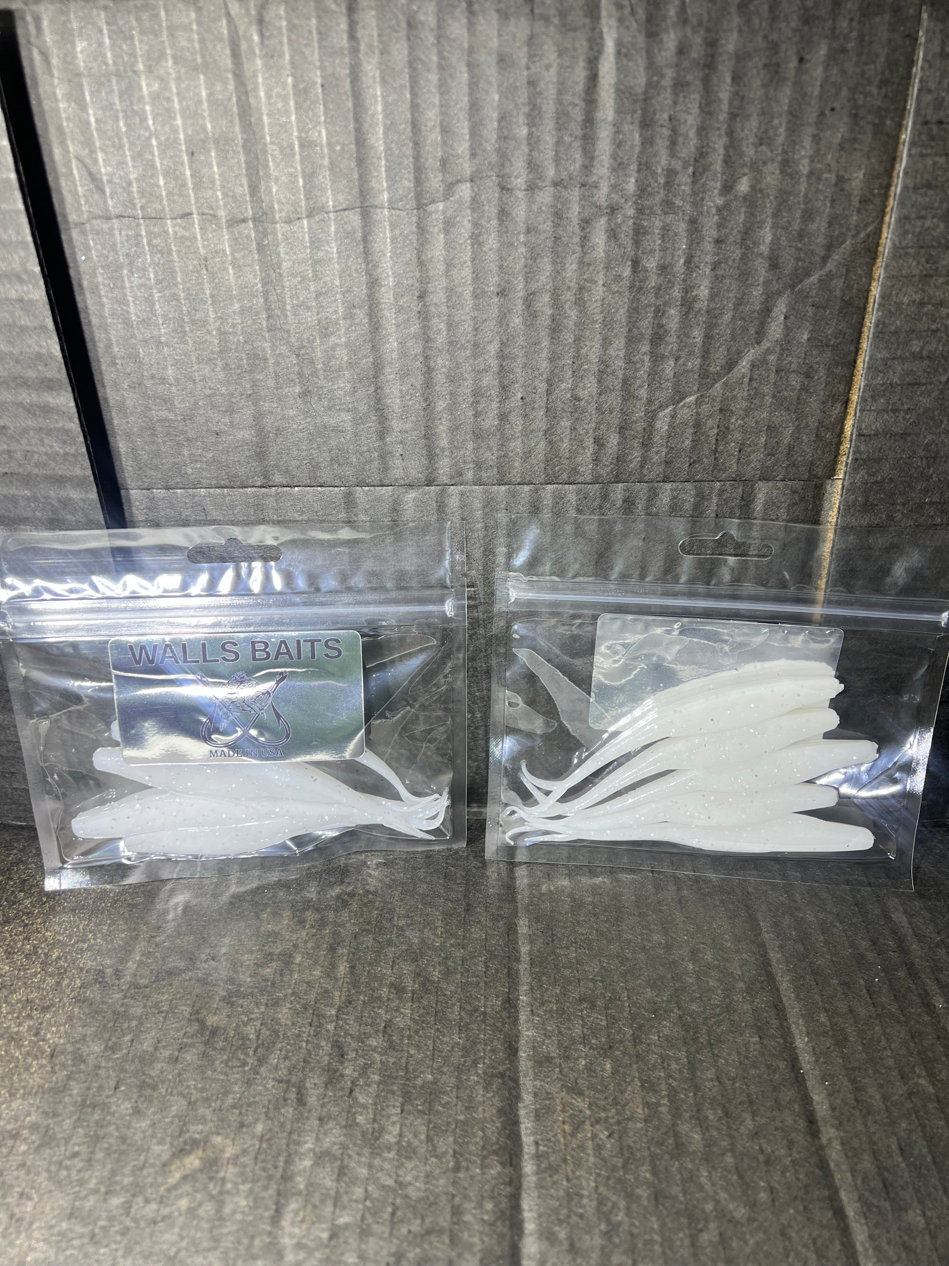 WHITESHAD 5-inch Fluke with silver flake